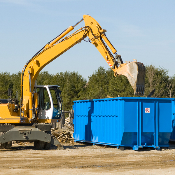 can i choose the location where the residential dumpster will be placed in Huntington Beach California